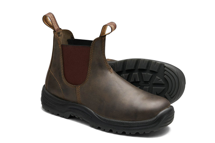 Blundstone #196 Brown Leather Safety-Boots