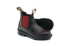 Blundstone #2590 Brown Leather with Crimson Elastic