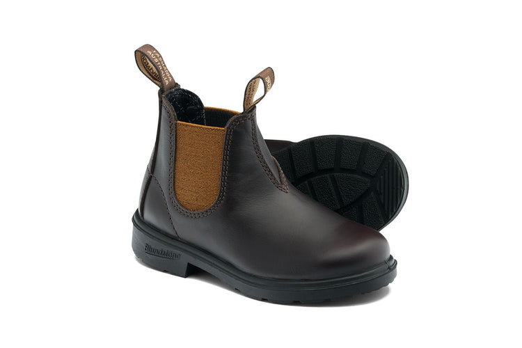 Blundstone #2591 Brown Leather with Toffee Elastic